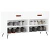 VidaXL Shoe Bench, Shoe Cabinet with 4 Shelves and Legs, Shoe Rack with 2 Drawers Living Room, Modern, 829708