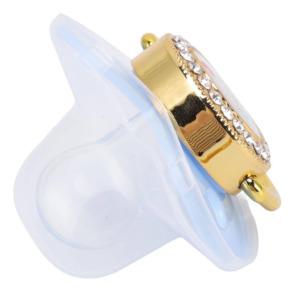 Детская роскошная пустышка соска-пустышка для новорожденных без бисфенола А Маленький принц со стразами золотистого цвета для детей от 6 до