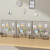 Grid Wall Decoration DIY Hanging Rack Photo Frame Postcards Wall Display Art Storage Basket Home Decor Accessories Storage Rack