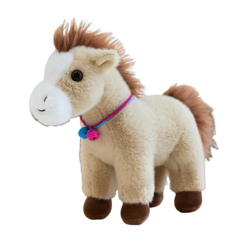 Creative Horse Plush Doll Mascot Dolls Zodiac Pony Figurine Stuffed Animal Doll Birthday Gift