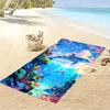 Dolphin and Coral Underwater Ocean Scene Beach towel quick-drying for travel outdoor sports jogging beach and swimming