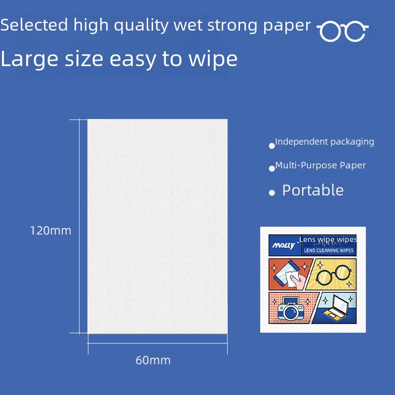 Одноразовые салфетки для чистки линз Anti-Fog - Удаление пыли и дезинфекция очков и экранов