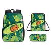 Capybara Pattern Cartoon Backpack Shoulder Bag Pencil Case Three Set Piece