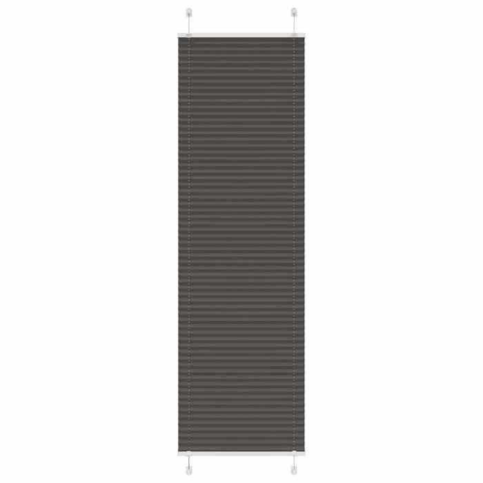 VidaXL Store Plissé Noir 60x200 Cm Largeur Du Tissu 59,4 Cm Polyester, Window Pleated Blind, Accordion Blind, Blind 4015152