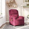 VidaXL Reclining Massage Armchair Bordeaux Red Velvet 371813