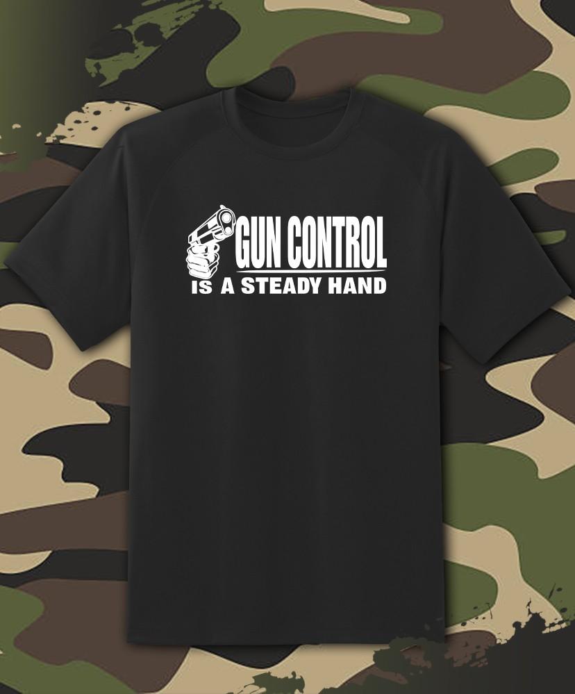 Gun Control is a Steady Hand 2nd Amendment Shirt - Adult & Youth sizes to 6XL Unisex T-Shirt