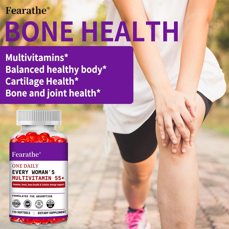 Women's Multivitamin 55+ Dietary Supplement - Immunity Bone Health 120 Capsules