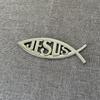 1 шт. 3D металлический христианский Иисус символ рыбы логотип эмблема автомобиля значок наклейка наклейка автостайлинг инструменты для декорирования аксессуары