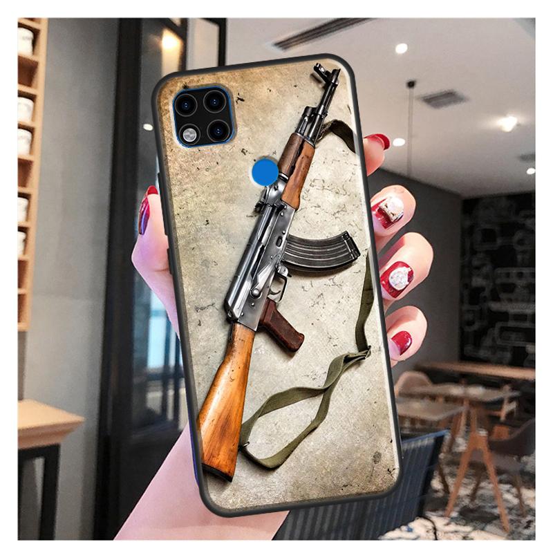 AK47 пистолет пули принципиально для Xiaomi Redmi Note 10S 9S 8T 9 Note 10 Pro Note 11 Pro Redmi 9C 9A 9T мягкий чехол
