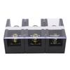 Cable Terminal Strip Dual Rows Fixed High Current Screw Mount Wire Barrier Block with Cover 200A