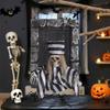 Animated Halloween Decoration Hanging Skull/Ghost/Pumpkin Man Prisoner with Light-up Eyes And Spooky Sounds for Home Porch Party Haunted House Decor
