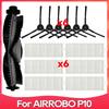 Подходит для робота-пылесоса AIRROBO P10 Комплект запасных частей Аксессуар Основная боковая щетка Hepa-фильтр Крышка щетки