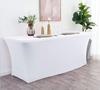 Cover For Catering Banquet Table 180X76 Cm Full Without Bow White