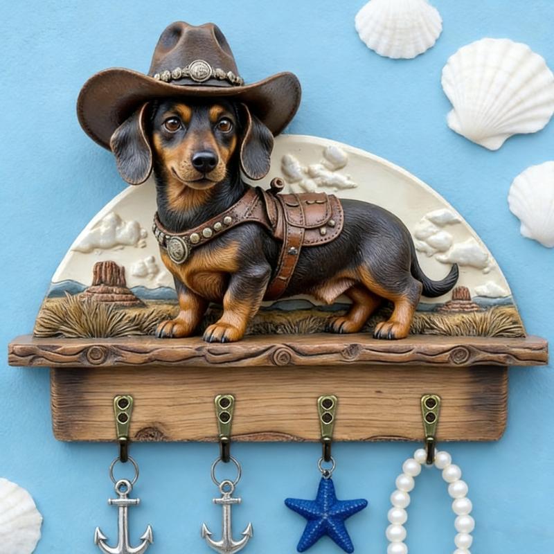 Деревянная полка-органайзер для ключей в форме домика для настенного крепления и декоративного хранения в жилом пространстве