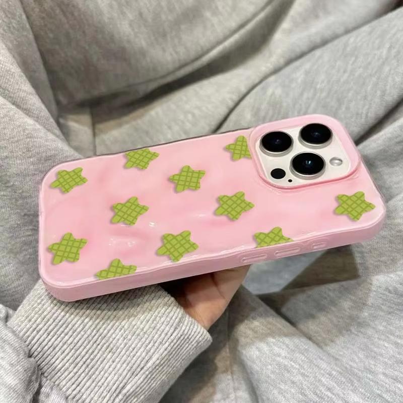 Мультяшный Черный Клетчатый Звездный Чехол Для Телефона Для iPhone 15 16 e 14 13 12 11 Pro Max Plus Mini X XS XR Funda Coque