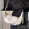 Large Capacity Bag Women's Versatile 2025 New High-end Niche Design Broadband Messenger Bag Casual Dumpling Bag