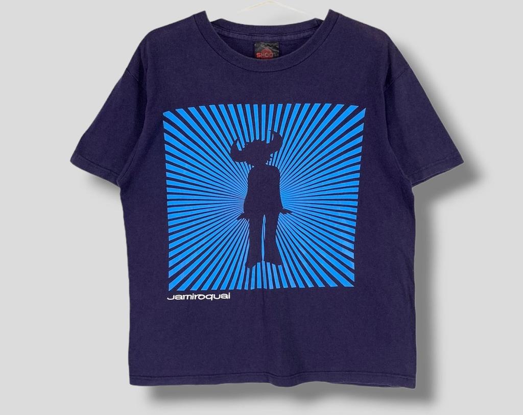 Vintage 90s Jamiroquai light years T-Shirt collectible funk acid jazz concert tour vintage band tee blue Medium