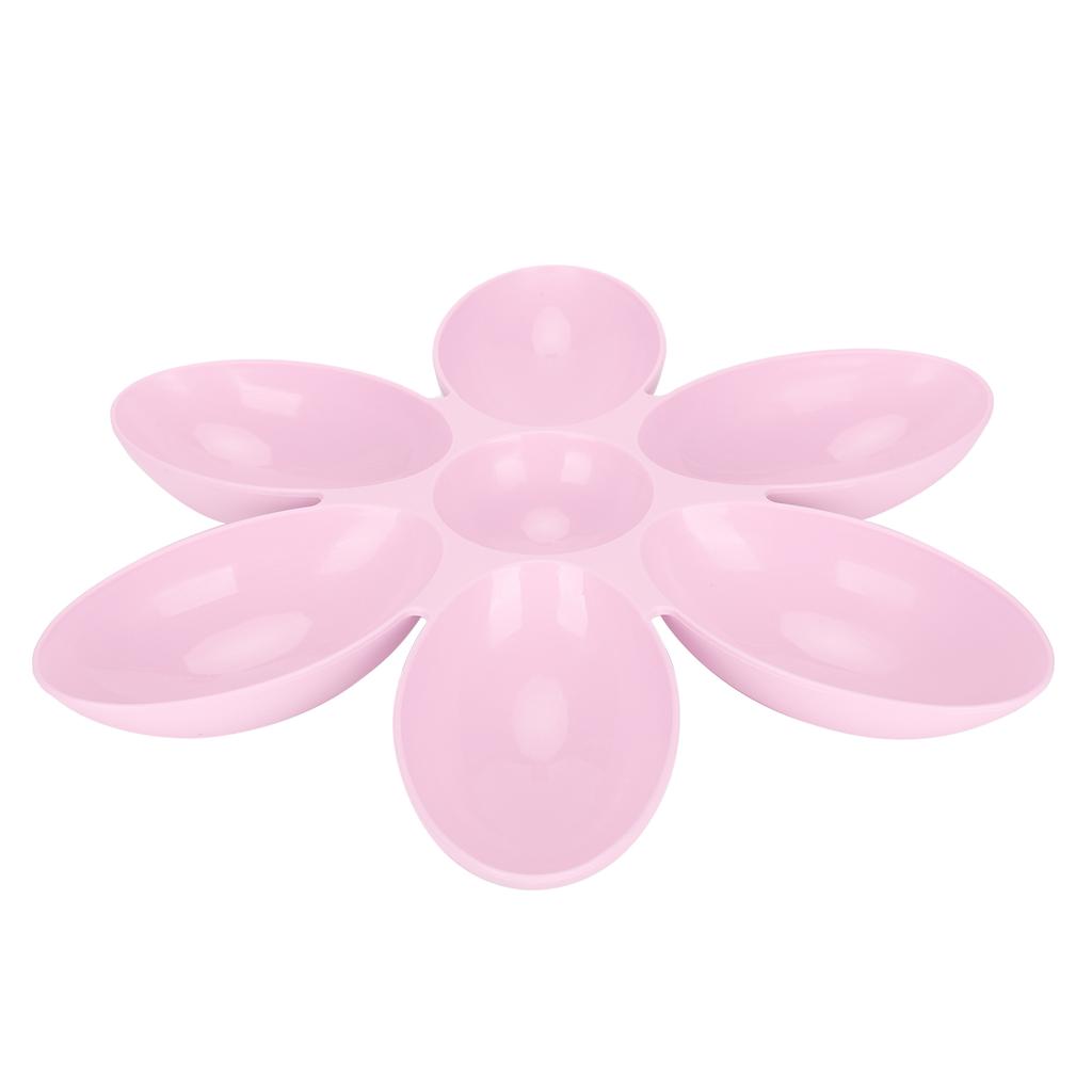 Cat Bowls FoodGrade Flower Petals Shaped 6 Grids Pet Feeding Bowl for Food and Water