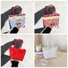 Lovely Lace Plaid Handbag Polka Dot Sweet Crossbody Bag Retro Lattice Cherry Handbag  Travel