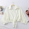 Casual Sun Protection Clothes Female Shirt Summer Thin Cardigan Women Blouses Tops Solid Plus Size Ladies Tops EMA