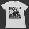 Винтаж RANCID ХАРДКОР ПАНК-РОК Хлопок Белый Все Размеры Мужская Женская Рубашка BT056 Унисекс Футболка
