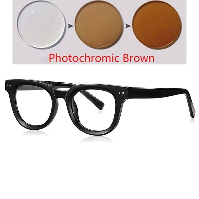 Студенты смотрят далеко. Очки по рецепту для близоруких заклепок. Оправа с защитой от синих лучей. Оптические очки от 0 -0,5 -0,75 до -6,0.