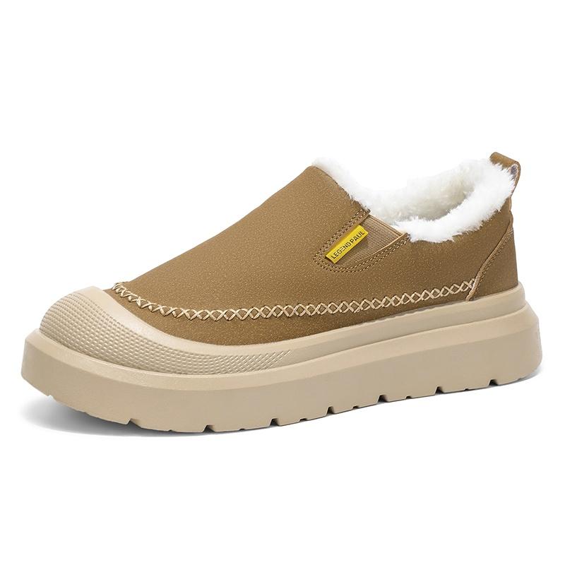 Men Warm Casual Winter Shoes Cotton Lined Sneakers Comfortable Walking Commuting Travel Daily Footwear Sizes 39-46