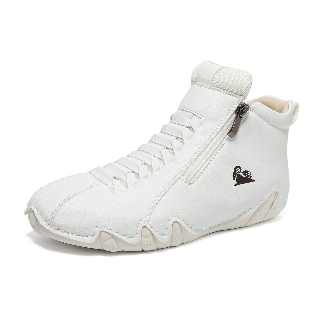 Мужская и женская обувь ручной работы, прошитая, женская обувь с мягкой подошвой из коровьей жилы, осенне-зимняя обувь на плоской подошве, одинарная обувь, повседневная обувь