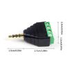 Malefemale Screw Video 35mm Stereo Terminal Stereo 35mm 4pin Terminal Block Plug Connector For Bolt Screw