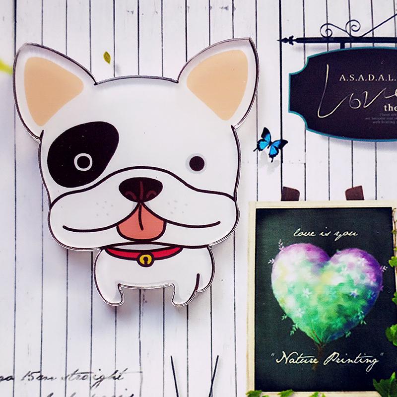 4-5 см популярный милый мультфильм акриловая собака домашнее украшение магнитная наклейка магнит на холодильник