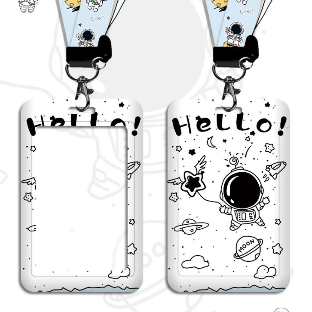 Astronaut ID Holders Cartoon Business Card Holder New Card Cover Case Student