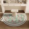 Ковер для ванной комнаты кухни полукруглый мягкий ковер коврик для пола спальни с защитой от линьки коврик для пола гостиной прикроватный коврик коврик для прихожей