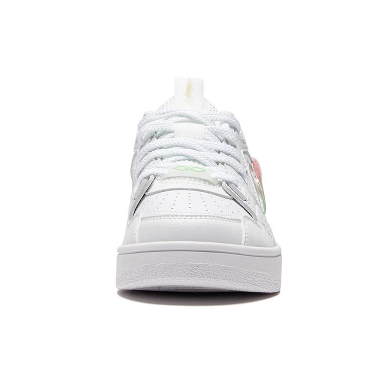 Li-Ning Lightweight Durable Low-Top Skate Shoes Women Sneakers Standard-White AGCS084-1