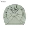 Cotton Polyester Big Bow Hats Solid Color Toddler Turban Cute Headband  Baby Girls Boys