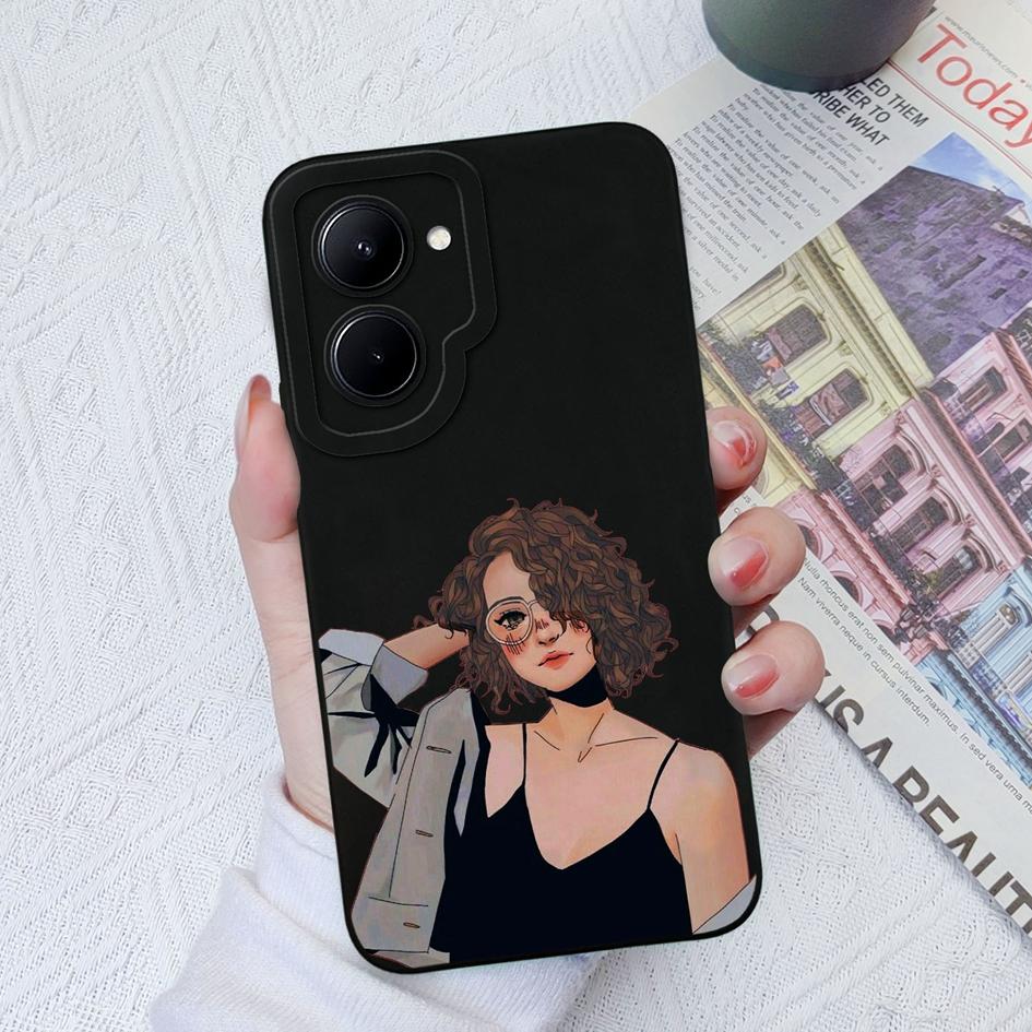 Чехол для телефона OPPO Realme C30 C31 C35 C33 C55 Realme GT Neo 5, милый модный чехол для защиты камеры для мальчиков и девочек, мягкий силиконовый чехол для Realme C11 C12, основной бампер