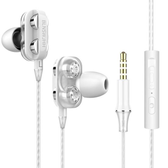 HiFi тяжелые басы стерео спортивные наушники проводные наушники-вкладыши с микрофоном