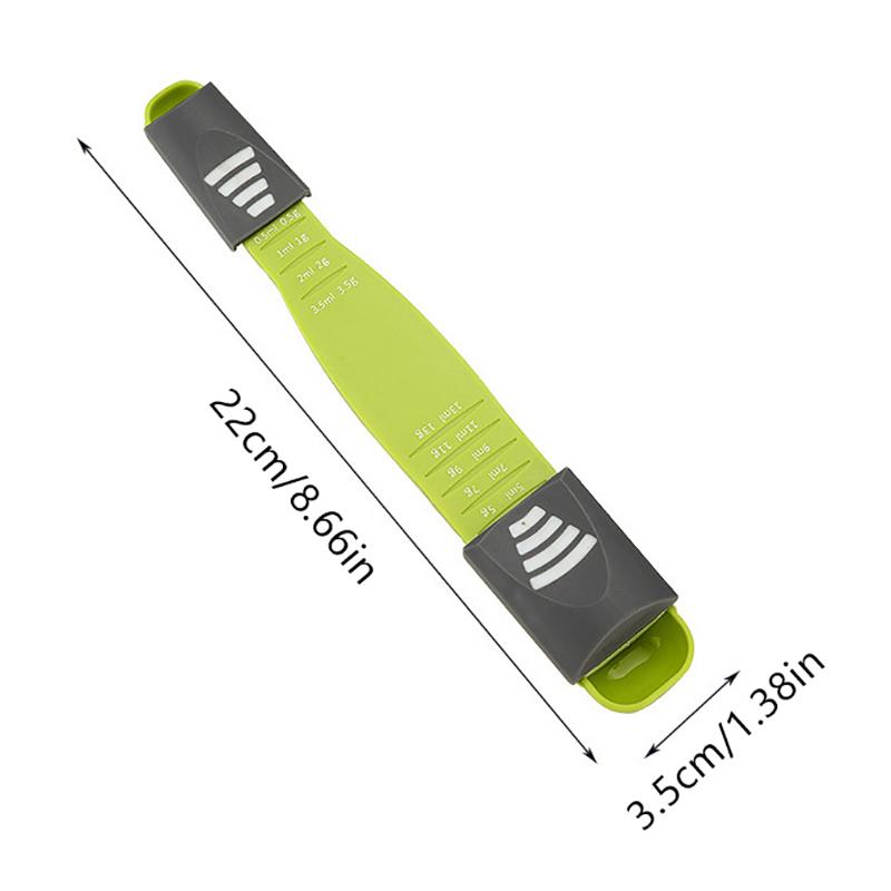 Регулируемые кухонные весы, мерная чашка, двойной конец, восемь киосков, мерная ложка для соли, супа, кофе, чая, порошка, кухонные гаджеты