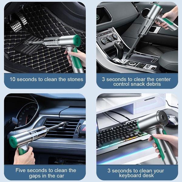 New 3in1 Powerful Wireless Car Vacuum Cleaner 14000PA Multi-function Vacuum/inflatable/brushless Motor 4 Speed Adjustment Portable Household Cleaner