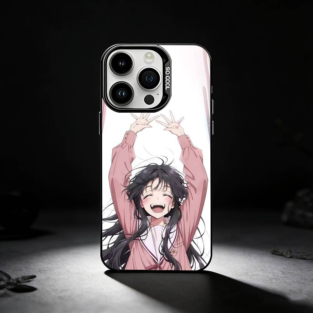 ANIME Kaoruko W-Waguri Phone Case For iPhone 17,16,15,14,13,12,11 Plus,Pro Max,XS,Colored silver phone case