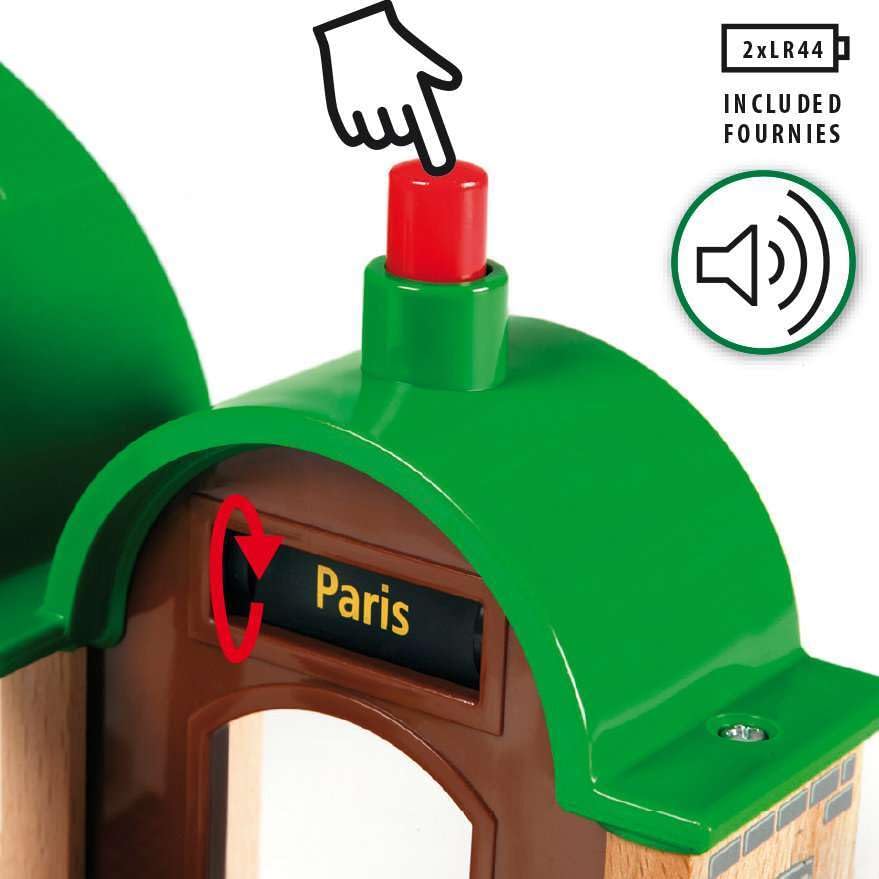 BRIO World Deluxe Набор 33766, для детей от 3 лет. [Игрушка, Деревянная игрушка, Набор деревянных рельсов, Поезд, Лодка и Самолет, Подарок (День рождения/Рождество)]