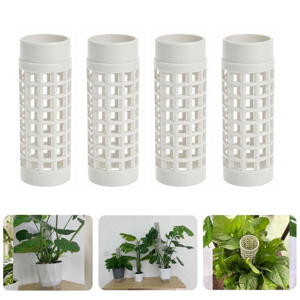 2pcs Plastic Moss Pole Combinable Plant Growth Stand Durable Vertical Plant Columns Indoor Plants