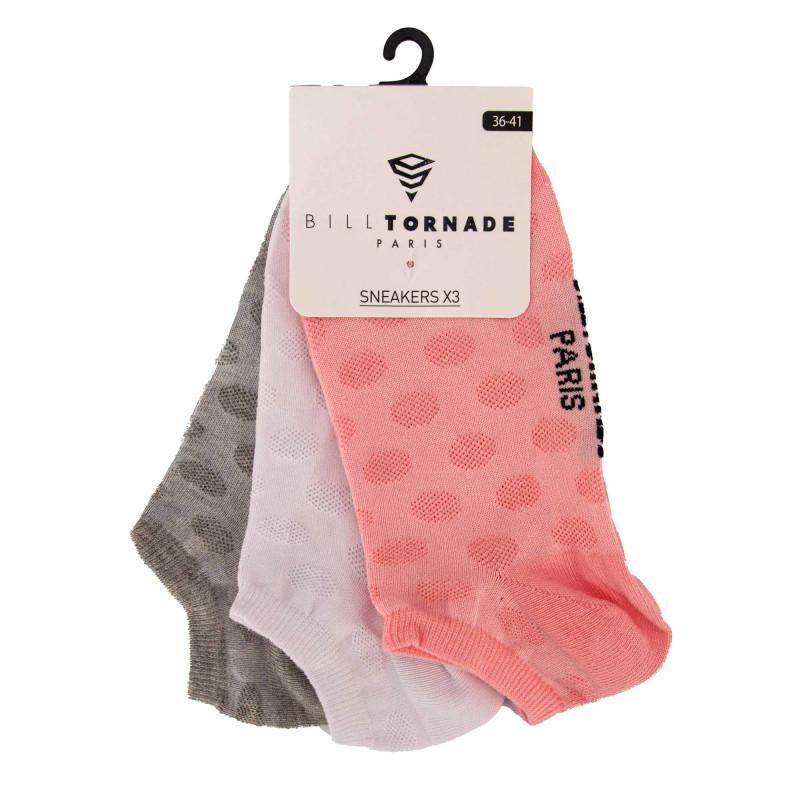 Pack of 3 Pairs of Fancy Socks T36 / 41 11088 Women BILL TORNADO