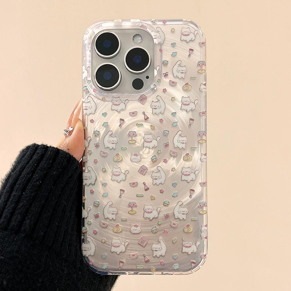Y2k Stars Vortex Pattern Phone Case For iPhone 14 Pro Case iPhone 15 11 13 12 16 Pro Max Cartoon Shockproof Soft Silicone Cover