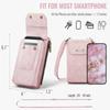 Multi-function Cellphone PU Leather 9 Card Slots Wallet Case with 2 Ropes for iPhone Samsung Xiaomi Anti-theft Brush Universal Size Zipper Bag