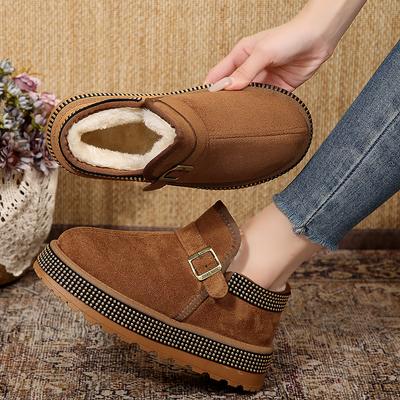 2025 Женские нескользящие ботильоны тренд удобные ботинки на платформе неглубокий круглый носок повседневная обувь для женщин Zapatos De Mujer