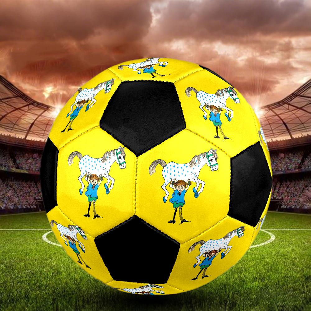 Pippi Longstocking Indoor Soccer Ball Colorful Machine Stitched PVC Size 5 Team Training Competition Ready Durable High-Bounce Cool Sports Gift
