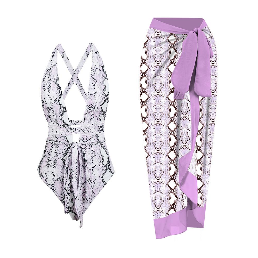 Европейский и американский купальник в стиле ретро, цельный купальник, женские шифоновые накидки