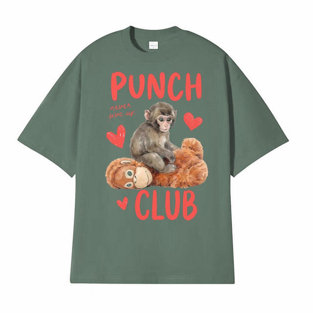Punch Club Viral Baby Monkey T Shirt Men Women Clothing Summer Vintage Classic ONeck Tshirts Streetwear Short Sleeve Tee Shirt