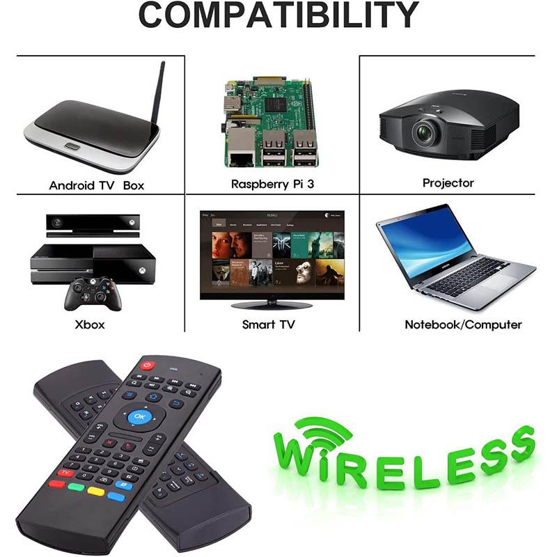 Новая Air Mouse MX3 Мини-клавиатура Беспроводной пульт 2.4G Многофункциональная Fly Mouse с инфракрасным обучением для Android Smart TV Box
