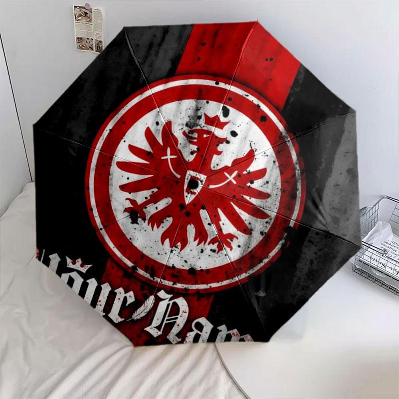1 шт. Автоматический складной зонт - Узор с индивидуальным именем Eintracht Frankfurt, Портативный и складной дизайн с 8 спицами, Рождественские и Дни рождения Подарки